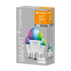 Sale Ampoule Connectee E27 Smart+ Plastique Blanc / Lot De 3 - Standard - Multicolore Rgbw / 9,5W = 75W - Wifi / Variable - Unisexe Ampoules Et Accessoires