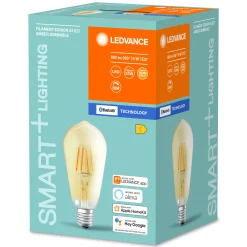 Online Ampoule Led E27 Connectee Smart+ Verre Or / Filaments Edison - 6W = 60W / Bluetooth - Variable - Unisexe Ampoules Et Accessoires