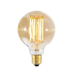 Sale Ampoule Led Filaments E27 Globe Large Verre Transparent / E27 4W - Unisexe Ampoules Et Accessoires