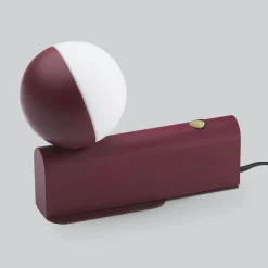 Discount Applique Avec Prise Balancer Mini Metal Verre/ Lampe De Table - Orientable - Unisexe Lampes De Bureau