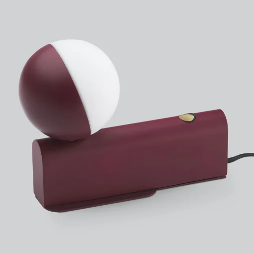 Discount Applique Avec Prise Balancer Mini Metal Verre/ Lampe De Table - Orientable - Unisexe Lampes De Bureau