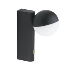 Store Applique Avec Prise Balancer Mini Metal Verre/ Lampe De Table - Orientable - Unisexe Lampes De Bureau