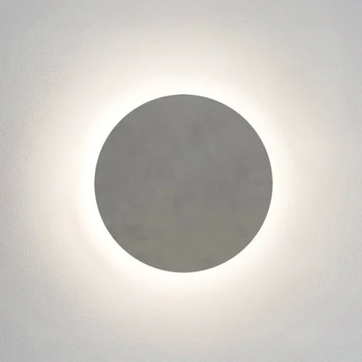 Store Applique D'extérieur Eclipse Round Led Pierre- O 30 Cm - Unisexe Luminaires De Salle De Bains