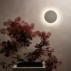 Store Applique D'extérieur Eclipse Round Led Pierre- O 30 Cm - Unisexe Luminaires De Salle De Bains