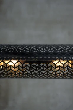 Best Applique D'extérieur Monceau Mini Metal Noir / Suspension - L 52 Cm - Unisexe Luminaires De Salle De Bains