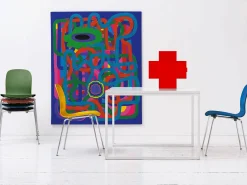 New Armoire A Pharmacie Cross Metal/ Metal - 43,5 X H 45 Cm / Thomas Eriksson, 1992 - Unisexe Meubles De Rangement