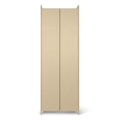 Flash Sale Armoire Sill Bois Beige / L 70 X H 200 Cm - Mdf Rainure - Unisexe Commodes Buffets Armoires