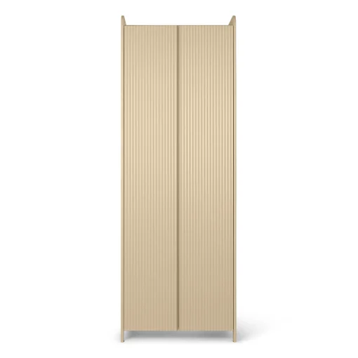 Flash Sale Armoire Sill Bois Beige / L 70 X H 200 Cm - Mdf Rainure - Unisexe Commodes Buffets Armoires