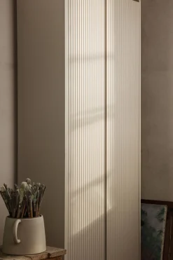Flash Sale Armoire Sill Bois Beige / L 70 X H 200 Cm - Mdf Rainure - Unisexe Commodes Buffets Armoires