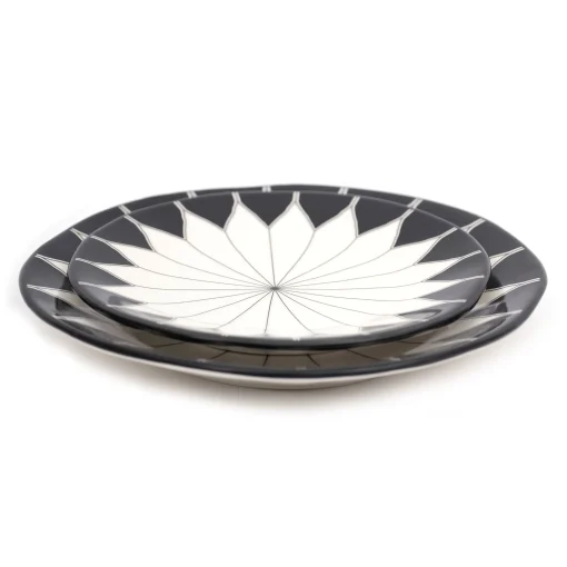 Shop Assiette A Dessert Daria Ceramique/ O 22 Cm - Ceramique Peinte A La Main - Unisexe Assiettes