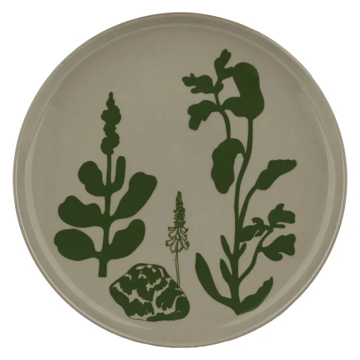 New Assiette A Dessert Elokuun Varjot Ceramique Vert / O 20 Cm - Unisexe Assiettes