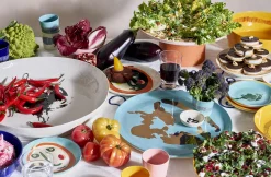 Sale Assiette A Mignardises Feast Ceramique Bleu Xs / O 16 Cm - Unisexe Assiettes