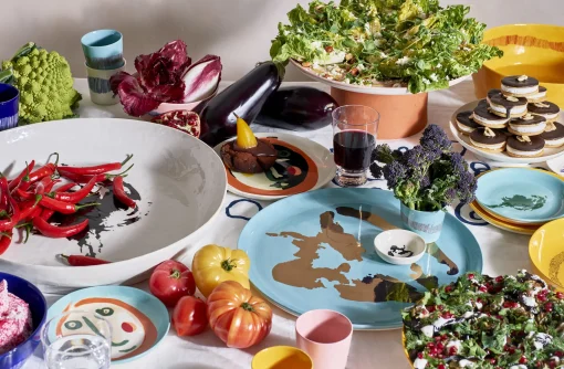 Sale Assiette A Mignardises Feast Ceramique Bleu Xs / O 16 Cm - Unisexe Assiettes