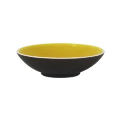 Shop Assiette Creuse Tourron Ceramique Jaune Small / O 19 Cm - Gres Fait Main - Unisexe Assiettes