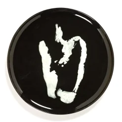 Cheap Assiette De Presentation Feast Ceramique Noir / O 35 X H 2 Cm - Unisexe Assiettes