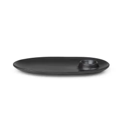 Cheap Assiette Flow Ceramique/ Avec Coquetier Integre - 23 X 14 Cm - Unisexe Accessoires Cuisine
