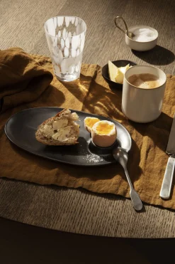 Cheap Assiette Flow Ceramique/ Avec Coquetier Integre - 23 X 14 Cm - Unisexe Accessoires Cuisine