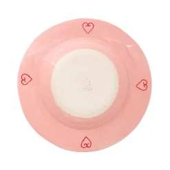 Sale Assiette It'S Ok I Probably Stalk You Too Ceramique Rose Rouge / O 26 Cm - Peint A La Main - Unisexe Terrasses Et Balcons