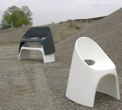 Hot Banc Avec Dossier Amelie Plastique/ 2 Places - L 120 Cm - Unisexe Bancs De Jardin