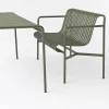 Hot Banc Avec Dossier Palissade Metal Gris / L 128 Cm - R & E Bouroullec - Unisexe Bancs De Jardin