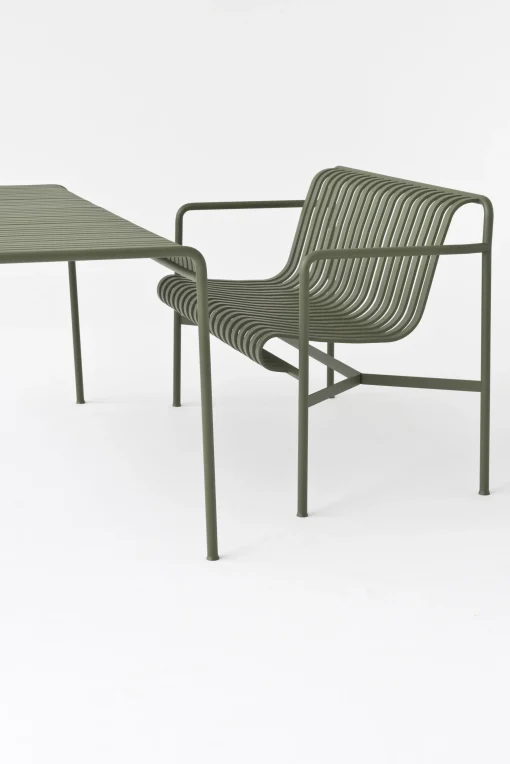 Hot Banc Avec Dossier Palissade Metal Gris / L 128 Cm - R & E Bouroullec - Unisexe Bancs De Jardin