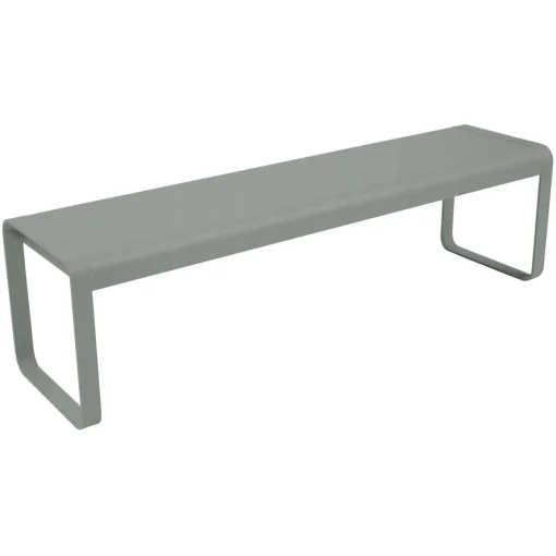 Fashion Banc Bellevie Metal Gris / L 161 Cm - 4 Places - Unisexe Bancs De Jardin