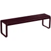 Outlet Banc Bellevie Metal Rouge / L 161 Cm - 4 Places - Unisexe Bancs De Jardin