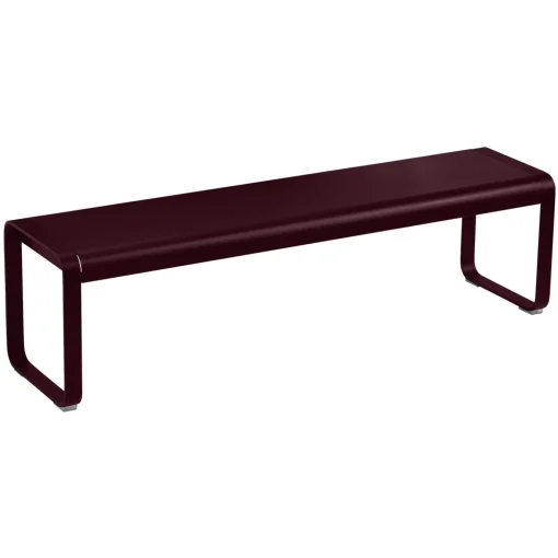 Outlet Banc Bellevie Metal Rouge / L 161 Cm - 4 Places - Unisexe Bancs De Jardin