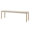 Best Sale Banc Betty Tk5 Tissu Bois Beige / L 157 Cm - Sangles En Lin - Unisexe Bancs
