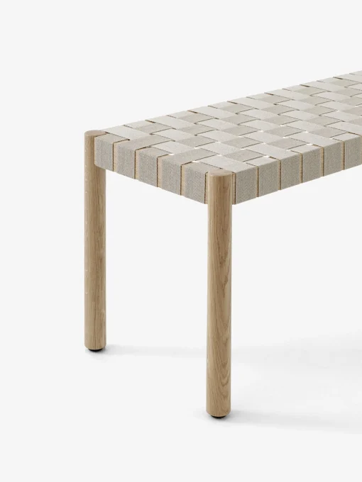 Best Sale Banc Betty Tk5 Tissu Bois Beige / L 157 Cm - Sangles En Lin - Unisexe Bancs