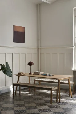 Best Sale Banc Betty Tk5 Tissu Bois Beige / L 157 Cm - Sangles En Lin - Unisexe Bancs