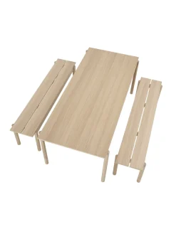 Online Banc Linear Bois Naturel / Bois - L 170 Cm - Unisexe Bancs