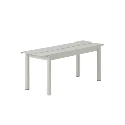 Discount Banc Linear Metal Gris / L 110 Cm - Unisexe Bancs De Jardin