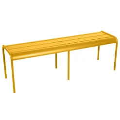 Fashion Banc Luxembourg Metal Jaune 3/4 Places / L 145 Cm - Aluminium - Unisexe Bancs De Jardin