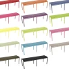 Outlet Banc Luxembourg Metal Marron Beige 3/4 Places / L 145 Cm - Aluminium - Unisexe Bancs