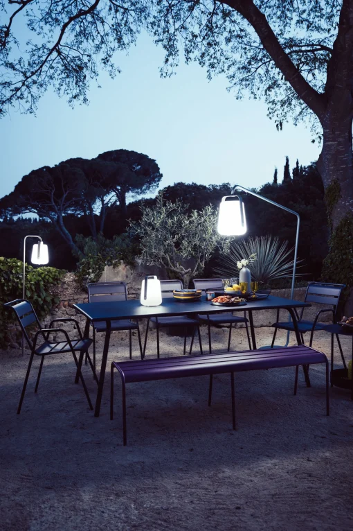 Fashion Banc Monceau Xl Metal Bleu / L 160 Cm - 3 A 4 Places - Unisexe Bancs