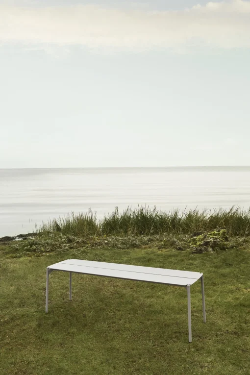 Hot Banc Novo Metal Beige / L 145 Cm - Unisexe Bancs De Jardin