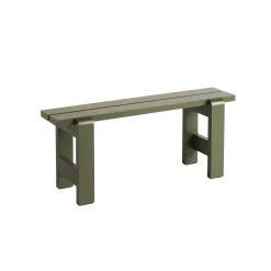 Shop Banc Weekday Bois Vert / L 111 Cm - Unisexe Bancs De Jardin