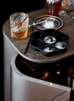 Cheap Bar Loud Miroir Bois Naturel / Roulettes - 60 X 39 X H 99 Cm - Unisexe Compléments D'Ameublement