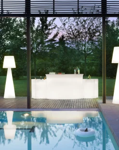 Fashion Bar Lumineux Break Bar Plastique/ L 175 Cm - Unisexe Tables Hautes Et Bars D'extérieur