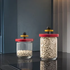 New Bocal Hermetique / By Ettore Sottsass - 75 Cl Verre Bois/ 100 Values Collection - Unisexe Boîtes Et Conservation
