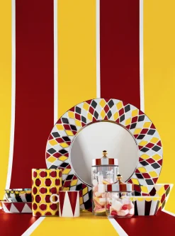 Hot Bocal Hermetique Circus Metal Verre Blanc Rouge Transparent / 150 Cl - Verre & Metal - Unisexe Boîtes Et Conservation
