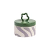 Store Boite Liquid Ceramique Violet / O 10.5 X H 10,5 Cm - Ceramique - Unisexe Boîtes Et Conservation