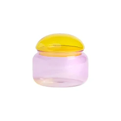 Cheap Boite Puffy Verre Multicolore / O 13.5 X H 12 Cm - Verre - Unisexe Boîtes Et Conservation