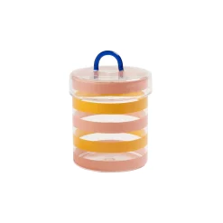 Online Boite Stripy Verre Multicolore / O 10 X H 15 Cm - Unisexe Boîtes Et Conservation