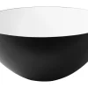 Cheap Bol Krenit Metal Blanc Noir / O 16 X H 7,1 Cm - Acier - Unisexe Saladiers Coupes Et Bols