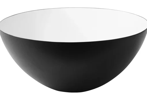 Cheap Bol Krenit Metal Blanc Noir / O 16 X H 7,1 Cm - Acier - Unisexe Saladiers Coupes Et Bols