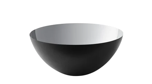 Cheap Bol Krenit Noir Argent Metal / O 12,5 X H 5,9 Cm - Acier - Unisexe Saladiers Coupes Et Bols