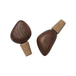 Cheap Bouchon Cairn Bois Naturel / Pour Bouteille De Vin - Set De 2 / Frene Fsc - Unisexe Terrasses Et Balcons