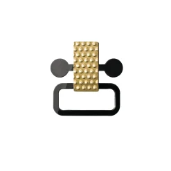 Best Sale Boucles D'Oreilles Venusia - Edone Noir Or Metal - Unisexe Bijoux Porte Cles